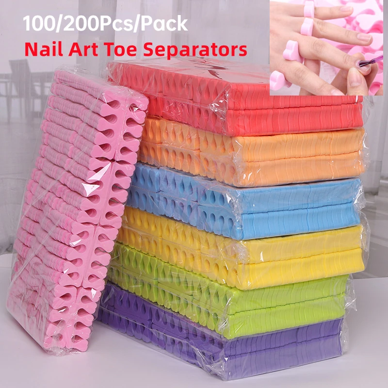 100,200pcs/Pack Nail Art Toe S - Gel Refill Pack 评论和价格