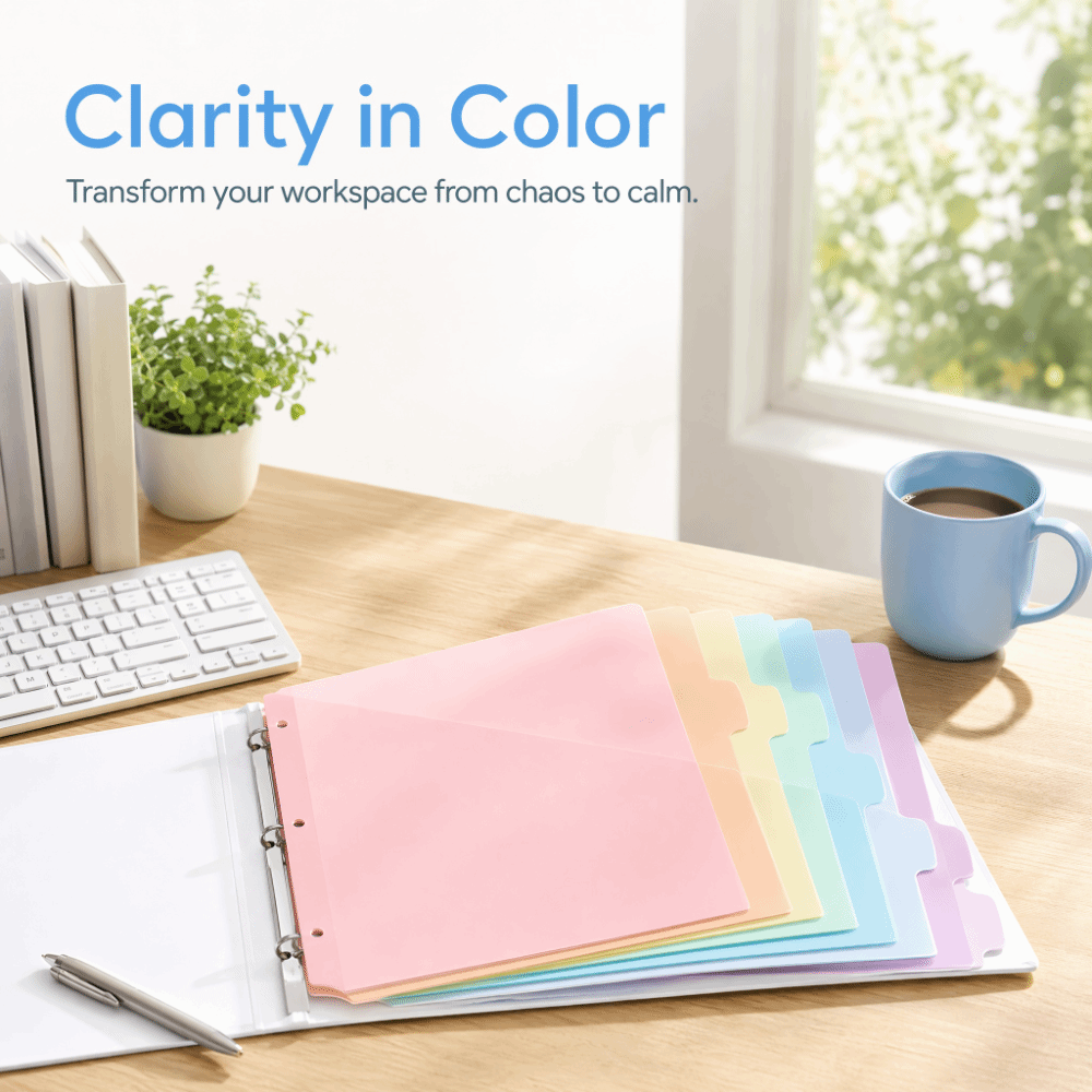 Durable Binder Dividers Pastel - Tab Divider A4 评论和价格