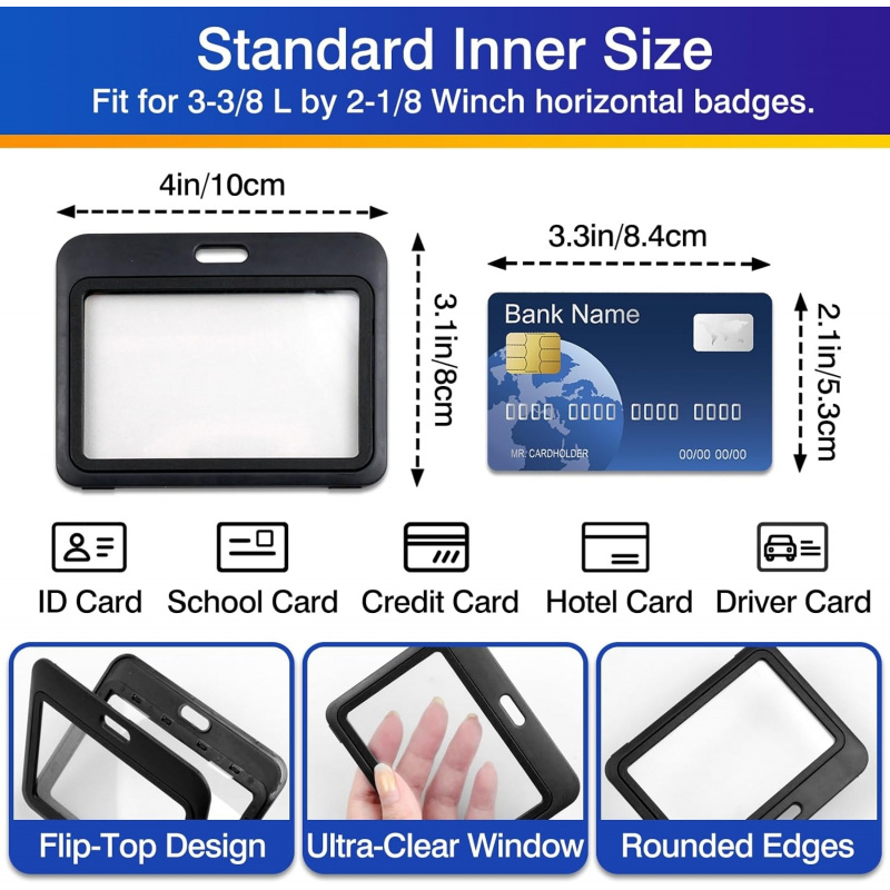 3-Pack Horizontal Hard Plastic - Index Card Holder 评论和价格