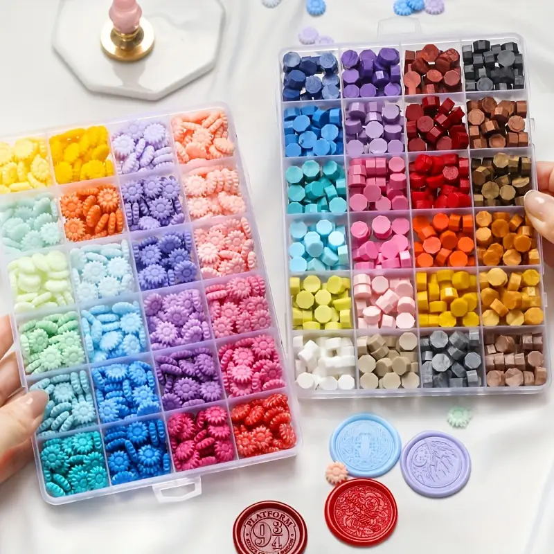 600Pcs Box Sealing Wax Beads,  - Wax Seal Stamp Set 评论和价格