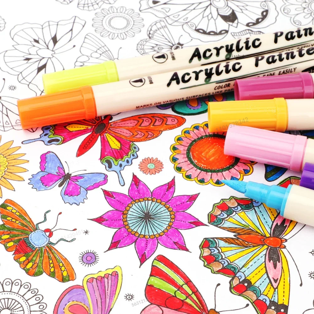 12-36 Colors Acrylic Paint Mar - Correction Pen Fine 评论和价格