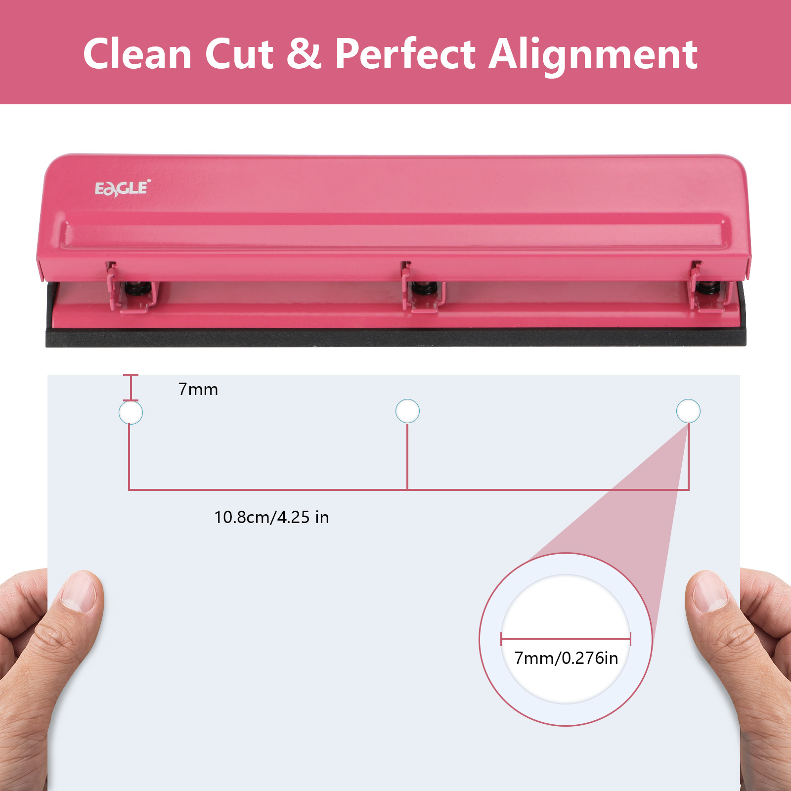 EAGLE 3-Hole Puncher for A4 Pa - Binder A4 Lever 评论和价格