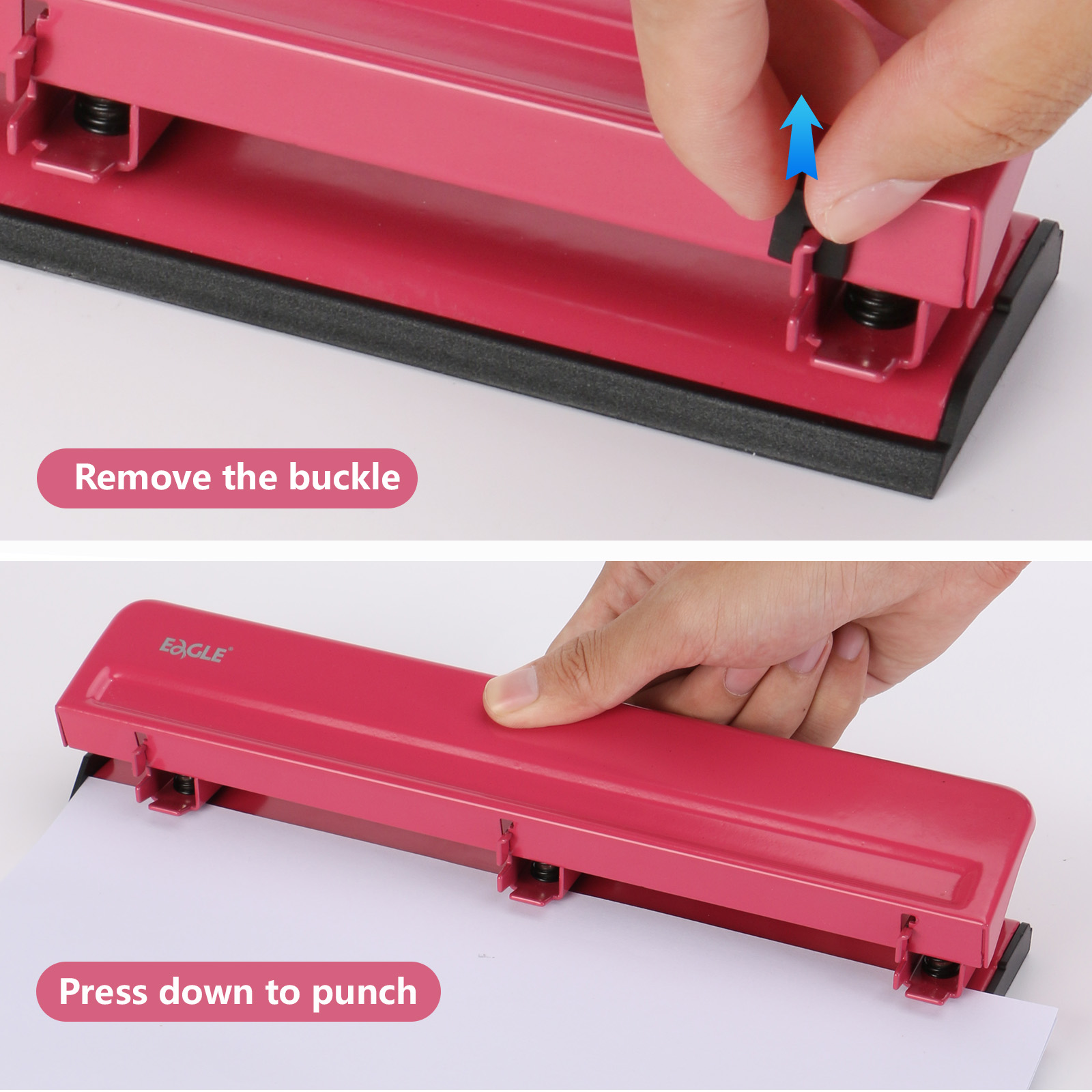 EAGLE 3-Hole Puncher for A4 Pa - Binder A4 Lever 评论和价格