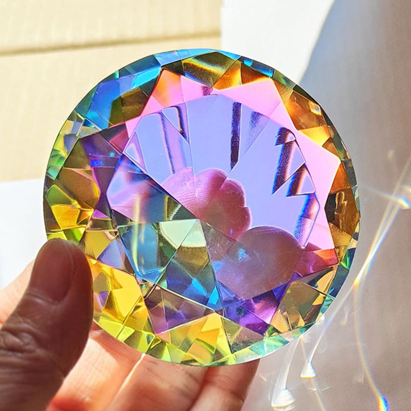 30-80mm AB Colorful K9 Crystal - Paper Weight Crystal 评论和价格