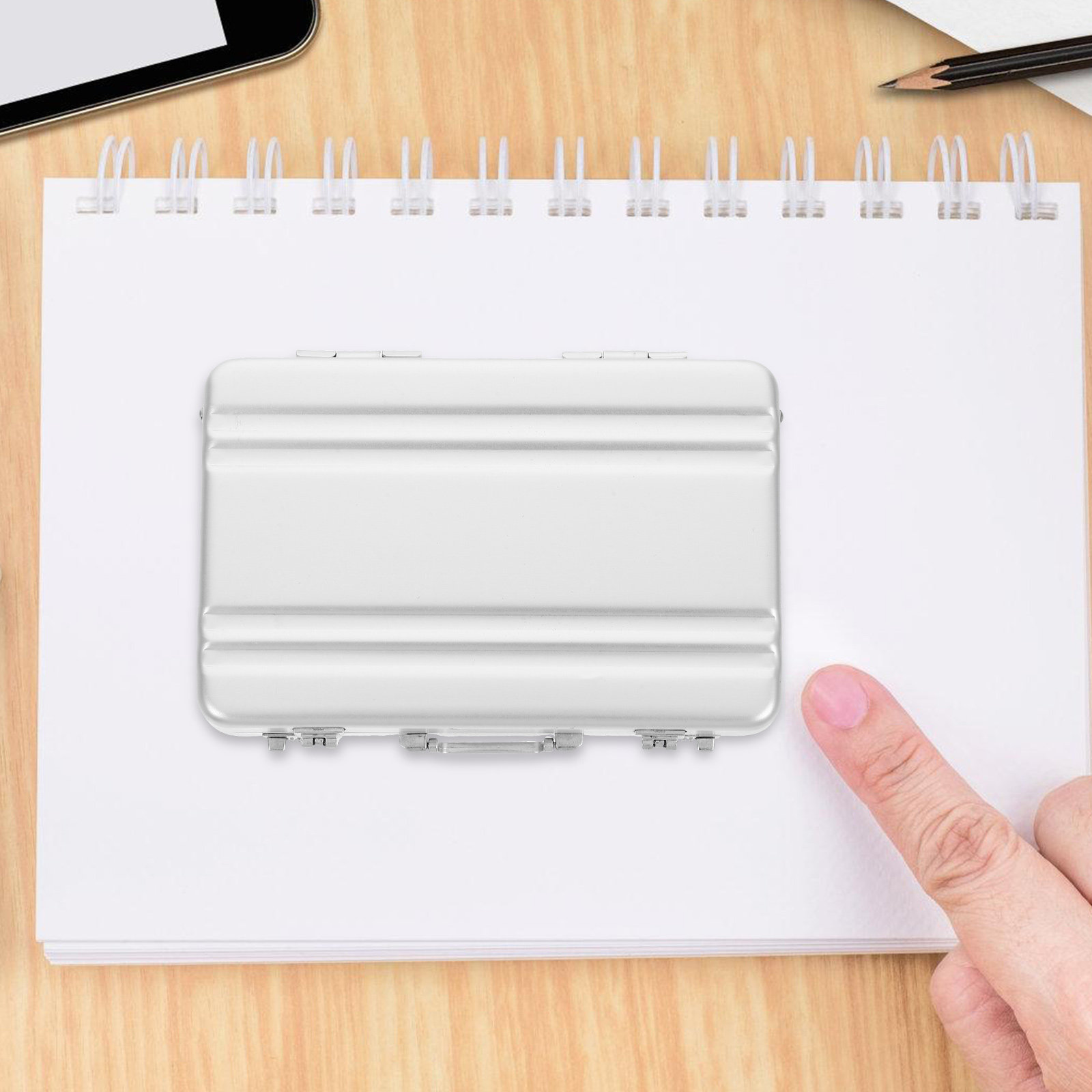 Slim Sturdy Aluminum Alloy Car - Card Index Box 评论和价格