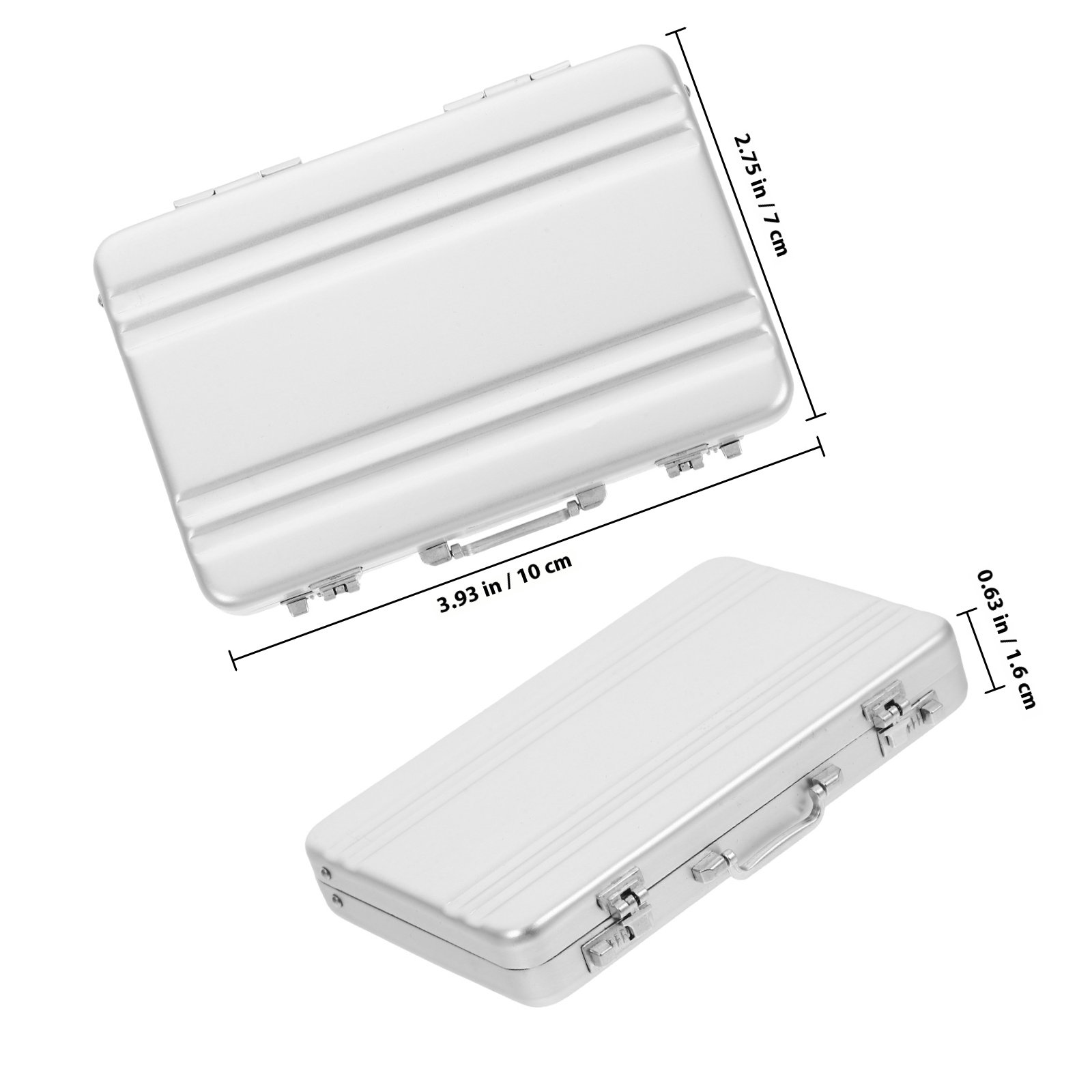 Slim Sturdy Aluminum Alloy Car - Card Index Box 评论和价格