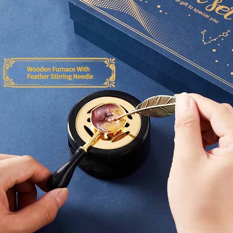 Starry Fire Lacquer Stamp Set  - Wax Seal Stamp Set 评论和价格