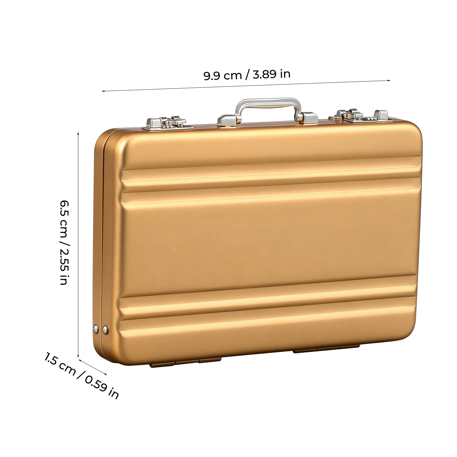 1pc Aluminum Business Card Box - Card Index Box 评论和价格